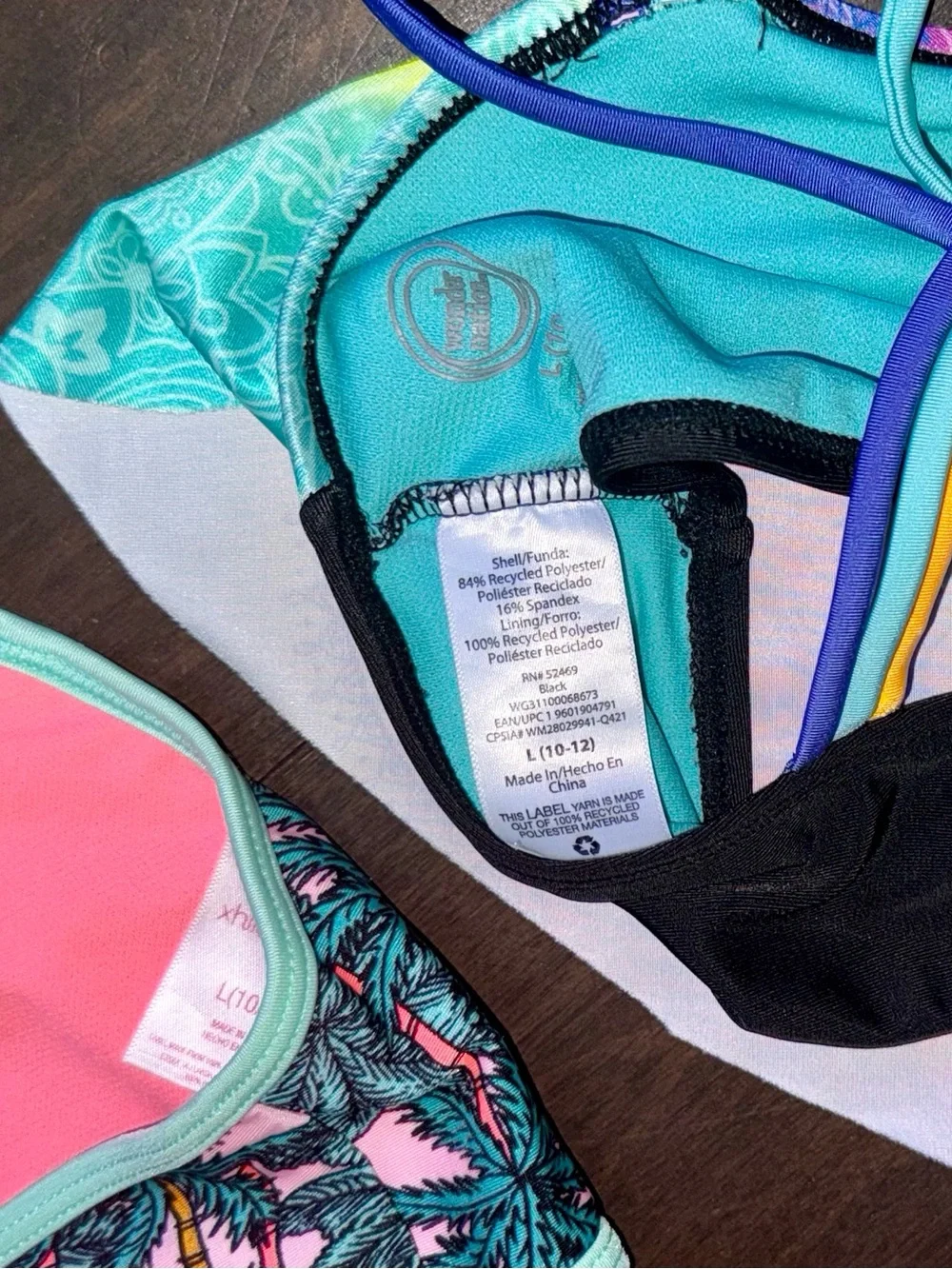 Girls Bikini Top Lot 8 piece | Size 10-12 | Mixed Brands | EUC